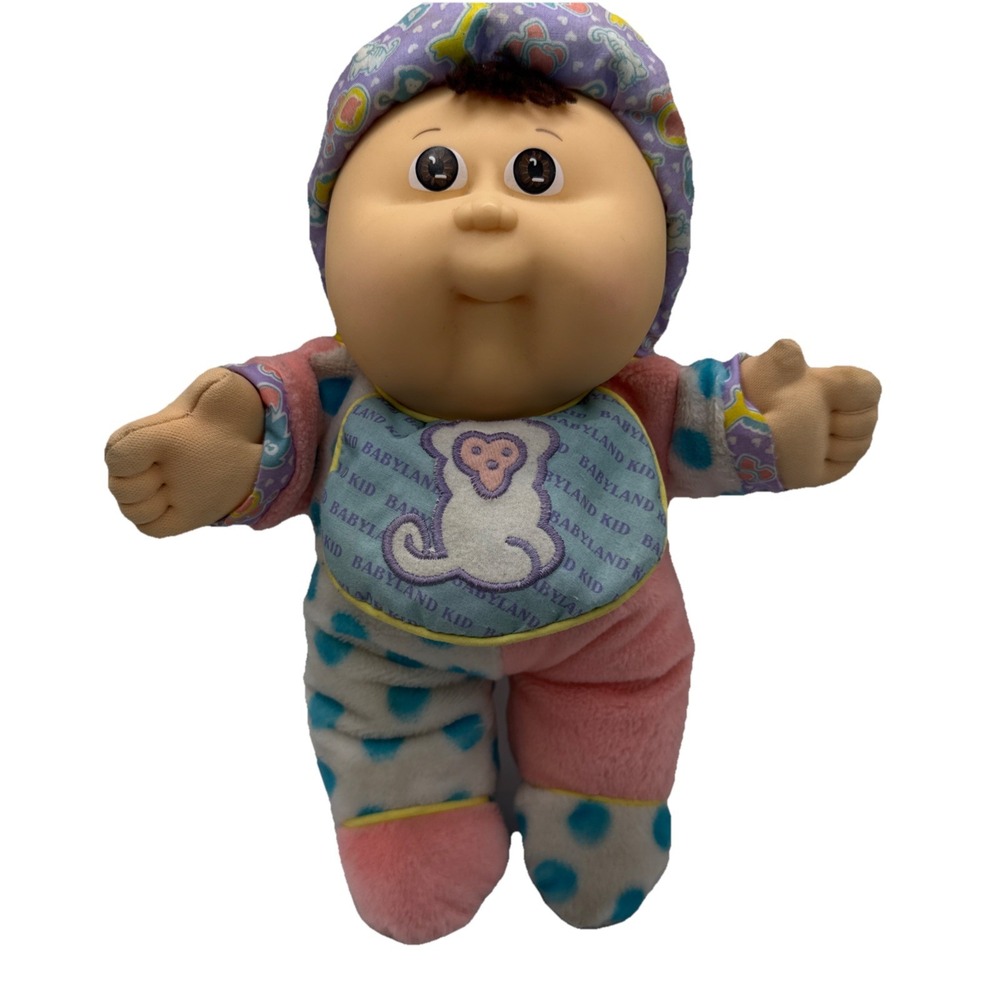 1988 Hasbro BABYLAND Cabbage Patch Kids Baby Doll Polka‎ Dots Xaiver Roberts VTG